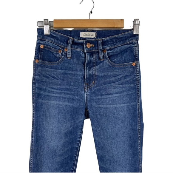 Madewell 9" High Rise Skinny Jeans Stretch faded indigo Size 26 - Picture 5 of 15